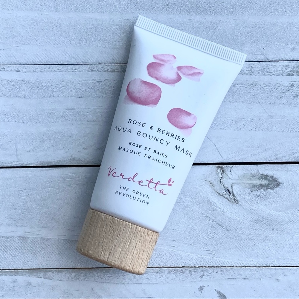 NIB Verdetta Aqua Bouncy Mask Rose Water + Glow